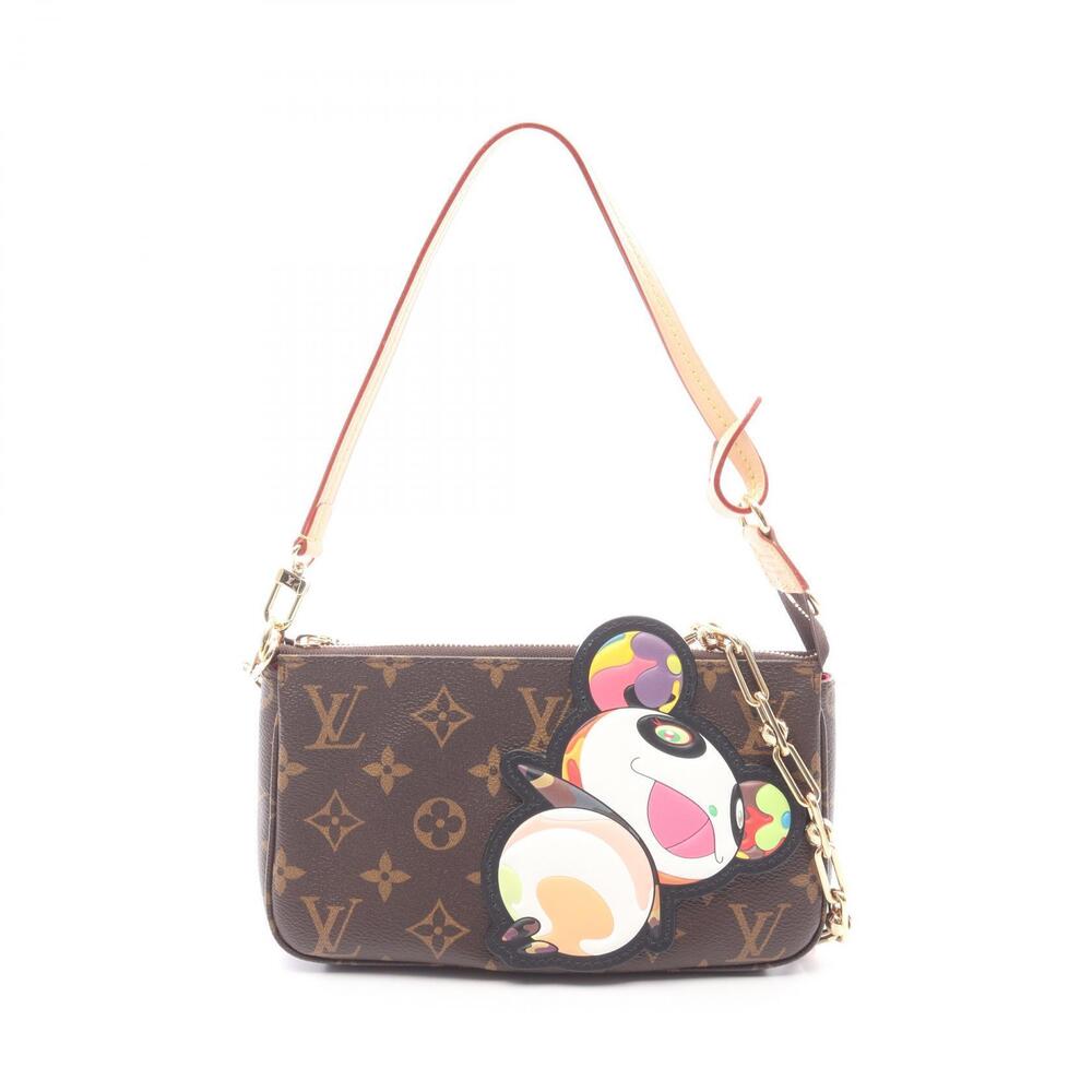 Louis Vuitton LV TM Pochette Accessoires Monogram Panda Handbag Canvas Leather